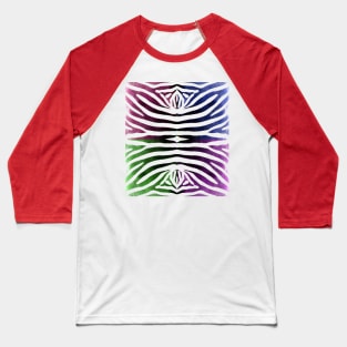 Zebra Print 3 Baseball T-Shirt